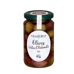 Kalabiota - Assortiment d'Olives vertes et Kalamata
