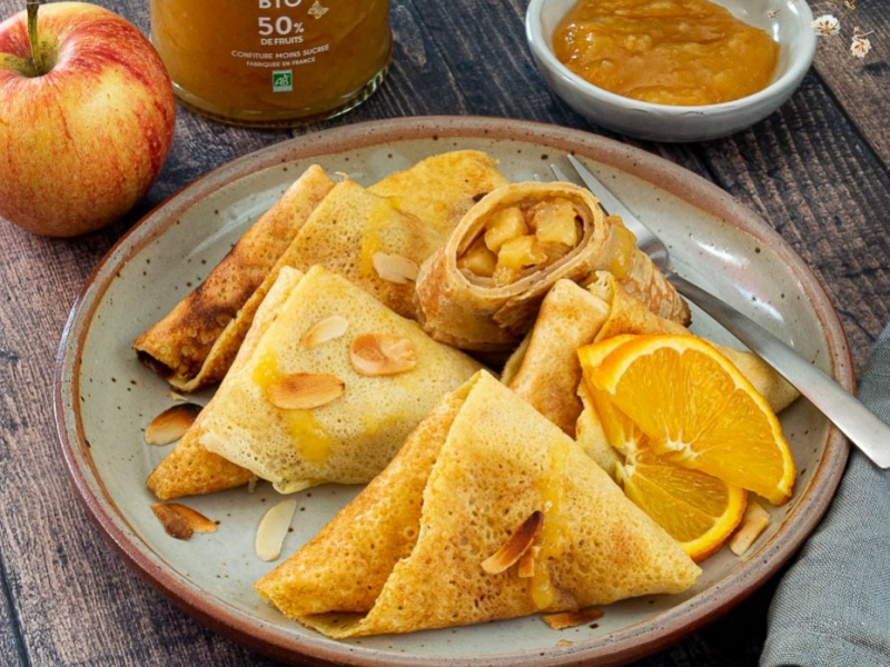 Samossas de crêpes à la pomme et à la confiture d'orange FAVOLS